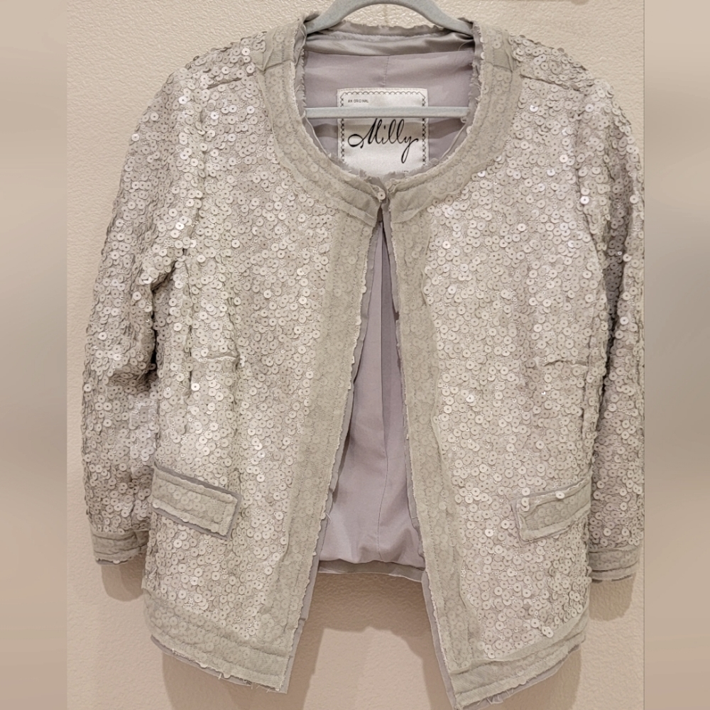 Milly ‘Adriana’ Sequin Jacket